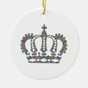 Adorno De Cerámica Corona Real en patrones