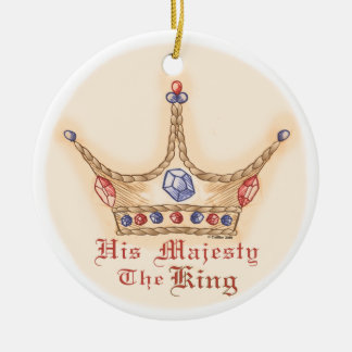 Adorno De Cerámica Corona Su Majestad el Rey