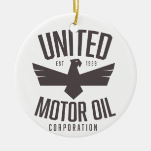 Adorno De Cerámica Corporación United Motor Oil,