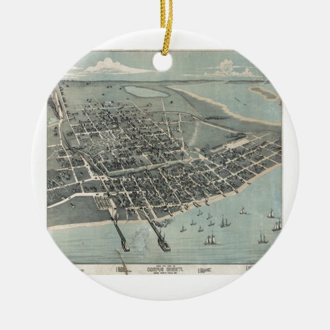 Adorno De Cerámica Corpus Christi (Frente)