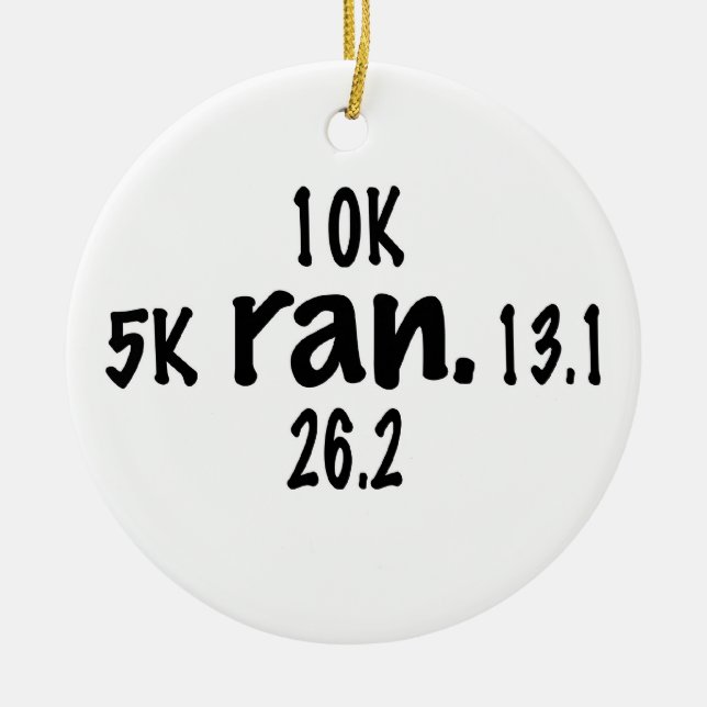 Adorno De Cerámica Corre (Frente)