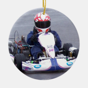 Adorno De Cerámica Corredor de Kart