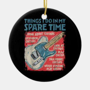 Adorno De Cerámica Cosas de guitarra que hago en mi tiempo libre dive
