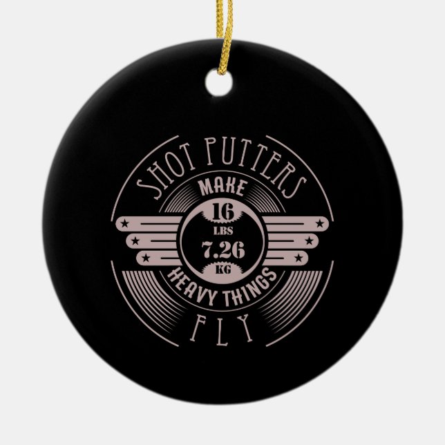 Adorno De Cerámica cosas pesadas que mosca 2 (Frente)