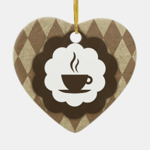 Adorno De Cerámica cosecha de café