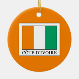 Adorno De Cerámica Costa de Marfil