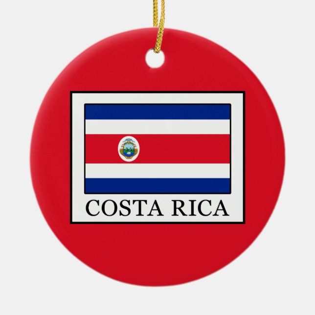 Adorno De Cerámica Costa Rica (Frente)