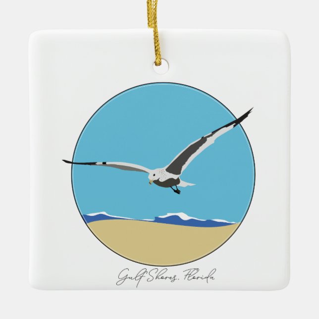 Adorno De Cerámica Costas del Golfo de Florida: Guillermo del Mar de  (Anverso)