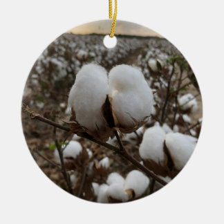 Adorno De Cerámica Cotton Boll Sunset