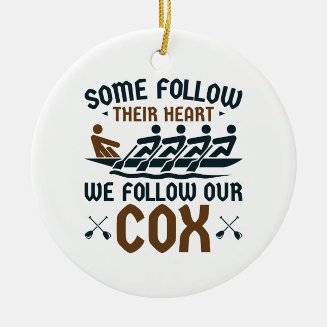 Adorno De Cerámica Coxswain, Equipo De La Tripulación Graciosa, Segui (Frente)