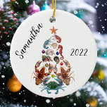Adorno De Cerámica Crab Lobster Árbol de Navidad Crustáceo<br><div class="desc">Este diseño se puede personalizar eligiendo la opción Editar diseño. También puede transferir a otros artículos. Póngase en contacto conmigo en colorflowcreations@gmail.com o utilice la opción de chat en la parte superior de la página si desea tener este diseño en otro producto o necesita ayuda con este diseño. Ver más...</div>