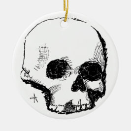 Adorno De Cerámica cráneo parlanchín