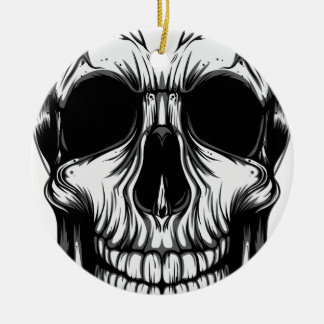 Adorno De Cerámica CRÁNEO por LA DESCARGA del ARTE