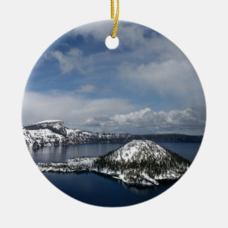 Adorno De Cerámica Crater Lake and Wizard Island
