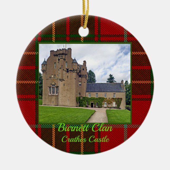 Adorno De Cerámica Crathes Castle Xmas (Frente)