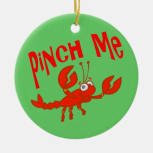 Adorno De Cerámica Crawfish Pinch Me Personalizado