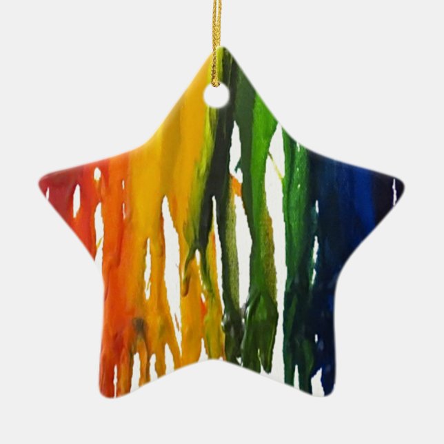 Adorno De Cerámica Crayón fundido en lienzo (Frente)