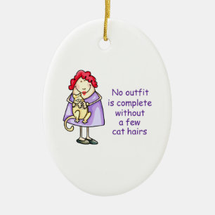 ADORNO DE CERÁMICA CRAZY CAT LADY