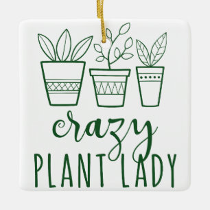 ADORNO DE CERÁMICA CRAZY PLANT LADY