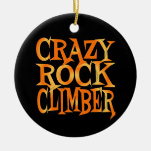 Adorno De Cerámica Crazy Rock Climber