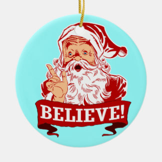 Adorno De Cerámica Crea en el navidad de Papá Noel
