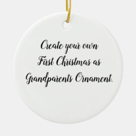 Adorno De Cerámica Crea tu primera Navidad como abuelos
