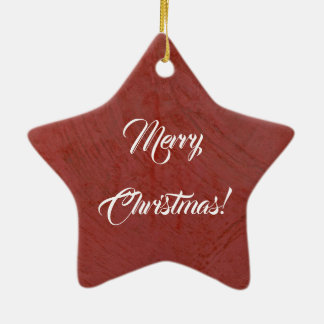 Adorno De Cerámica Crea tu propia Feliz Navidad Rojo italiano