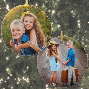 Adorno De Cerámica Crea tu propia foto de Navidad para niños