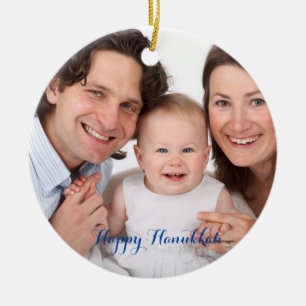 Adorno De Cerámica Crea tu propia foto Hanukkah