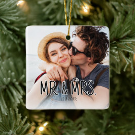 Adorno De Cerámica Crea tu propia foto personalizada de pareja