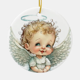 Adorno De Cerámica Crea tu propio ángel de Navidades bebé adorables