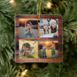 Adorno De Cerámica Crea tu propio collage de fotos familiar único<br><div class="desc">Crea tu propio collage de fotos de familia Ornamento cerámico. Añade tus propias 8 fotos y crea un adorno navideño muy personal y único.</div>