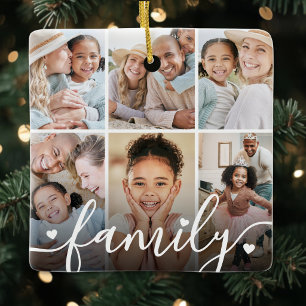 Adorno De Cerámica Crea tu propio collage de fotos familiares