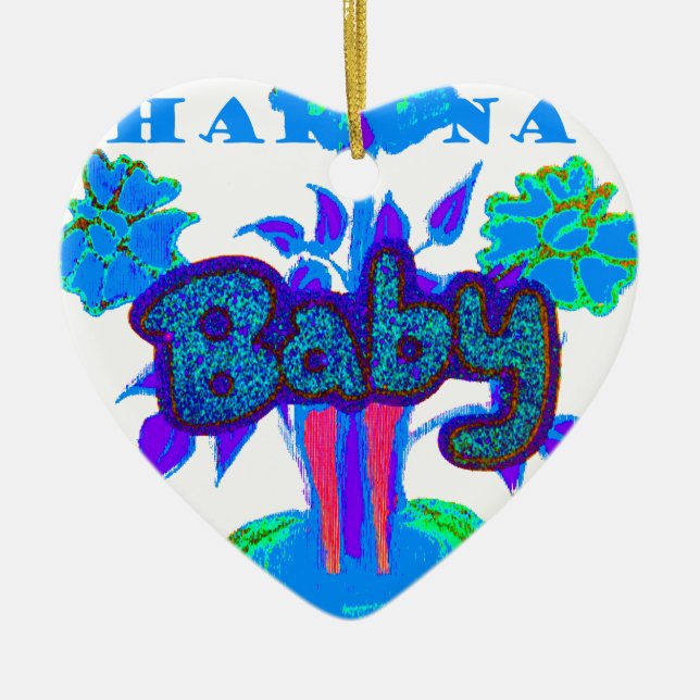 Adorno De Cerámica Crea tu propio lindo Purpurina bebé (Frente)