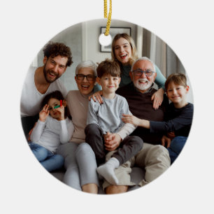 Adorno De Cerámica Crea tus propias fotos de dos caras