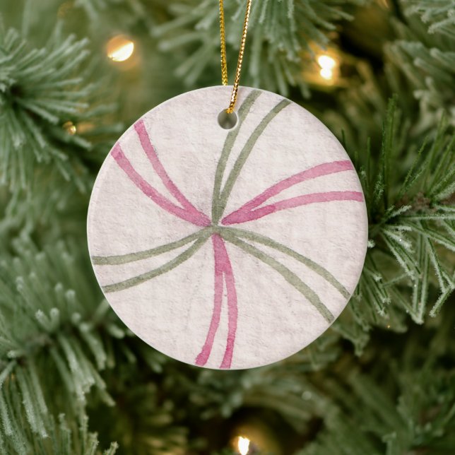 Adorno De Cerámica Crea tus propios Navidades de menta pimienta (Árbol)