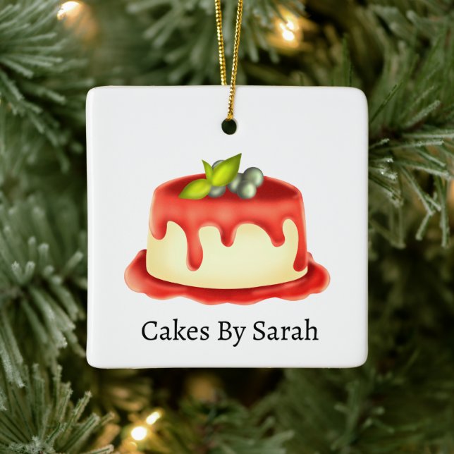 Adorno De Cerámica Creamy Panna Cotta (Árbol)