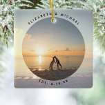 Adorno De Cerámica Crear su propia foto de Boda memorable Personaliza<br><div class="desc">Crear su propio Personalizado Boda Memorable Foto Ornamento cerámico</div>