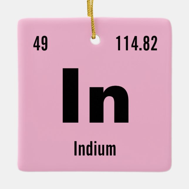 Adorno De Cerámica Crear su propia tabla periódica de los elementos (Anverso)