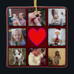 Adorno De Cerámica Crear su propio Collage de fotos Personalizado<br><div class="desc">Crea tu propia decoración personalizada de collage de 8 fotos con tus imágenes personalizados. Añade tus favoritos, diseños, fotos o ilustraciones para crear algo totalmente único. Para editar esta plantilla de diseño, simplemente cargue su propia imagen como se muestra arriba. Puede elegir eliminar los bordes de la imagen y el...</div>