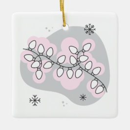 Adorno De Cerámica Crear sus propios Navidades Retro String Lights