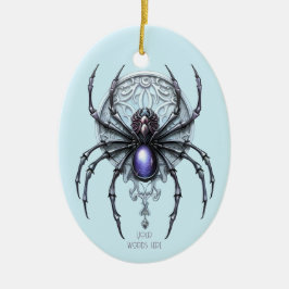 Adorno De Cerámica Crear tu propia araña púrpura mística