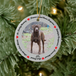 Adorno De Cerámica Create Your Own Pet Dog Memorial Ceramic Ornament