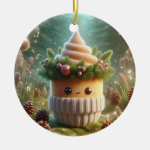 Creatura de cono de pino adorable