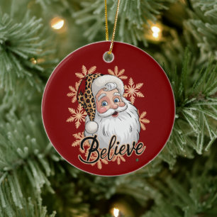 Adorno De Cerámica Cree Fiesta de Navidad Familia Fiesta Navideña