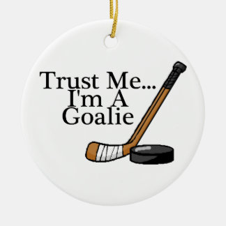 Adorno De Cerámica Créeme, Soy Un Jugador De Hockey