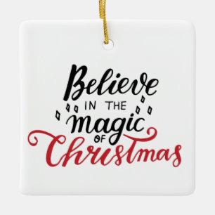 Adorno De Cerámica Creer en la magia de los Navidades