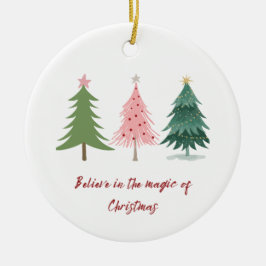 Adorno De Cerámica Creer en la magia de los Navidades