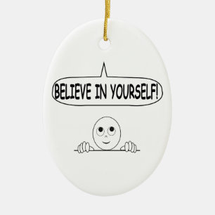 Adorno De Cerámica Creer En Sí Mismo