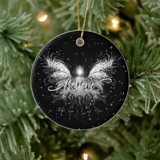 Adorno De Cerámica Creer Fantasía Starlight de hadas (Árbol)